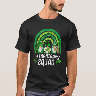 Camiseta Shenanigans Squad Engraçado Gnom Irlandês de Dia d