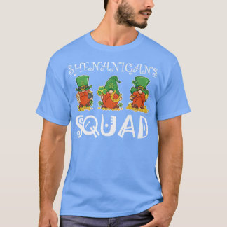 Camiseta Shenanigans Squad Gnomies Dia de São Patrício Men 