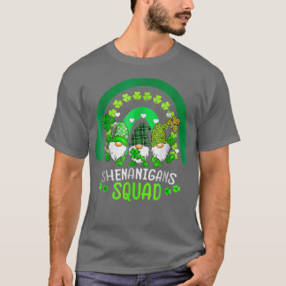 Camiseta Shenanigans Squad Gnomos de Dia de São Patrício