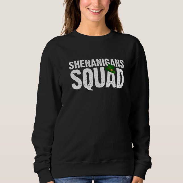 Camiseta Shenanigans Squad Irish Funny Dia de São Patrício  (Frente)
