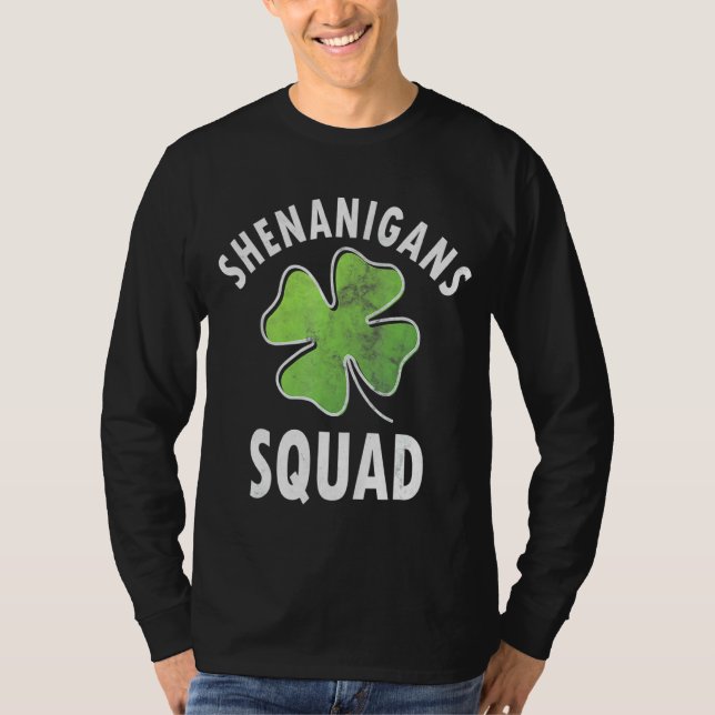 Camiseta Shenanigans Squad Irish Funny Saint Patricks Day (Frente)