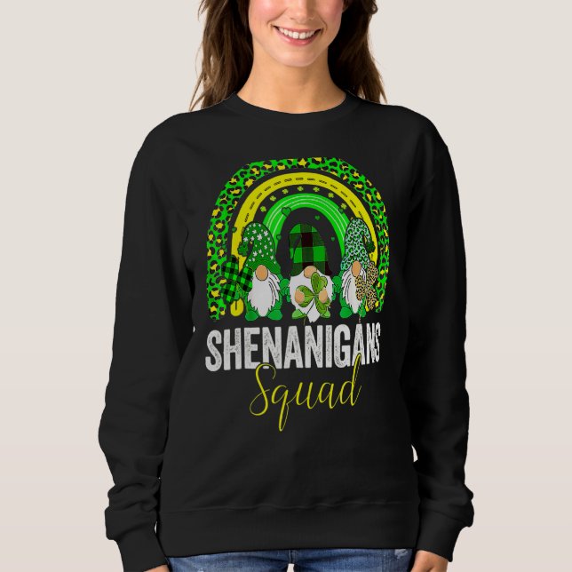 Camiseta Shenanigans Squad Irish Gnomos Rainbow Rua Patrick (Frente)