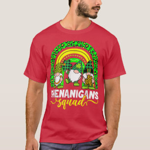 Camiseta Shenanigans Squad Irish Gnomos Rainbow Rua Patrick