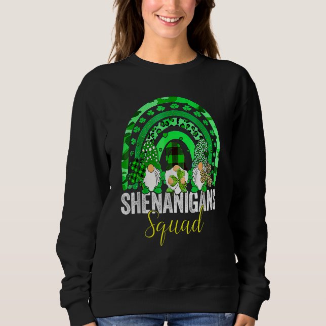 Camiseta Shenanigans Squad Irish Gnomos Rainbow Rua Patrick (Frente)