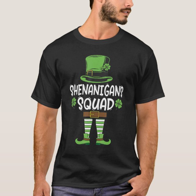 Camiseta Shenanigans Squad Irish Shirt Funny Saint Patricks (Frente)