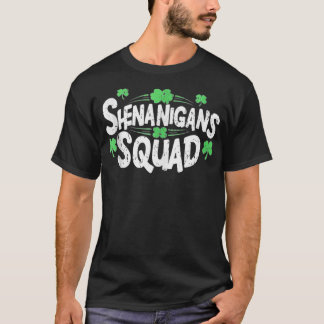Camiseta Shenanigans Squad Shamrocks Irish Funny Rua Patric