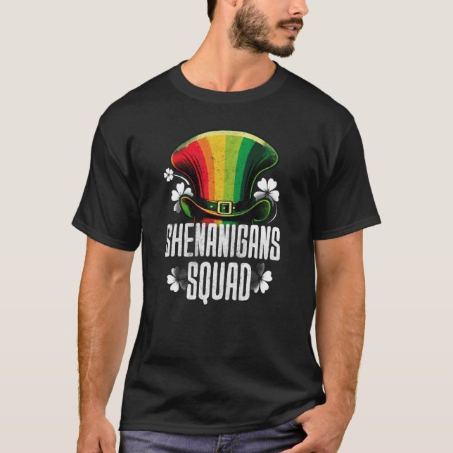 Camiseta Shenanigans Squad St Patricks C Leaf (Frente)
