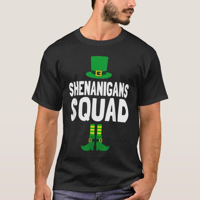 Camiseta Shenanigator Cute Leprechaun Elf St Patricks Day S (Frente)