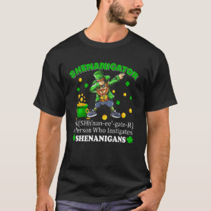 Camiseta Shenanigator Definição Dabbing Leprechaun Happy S