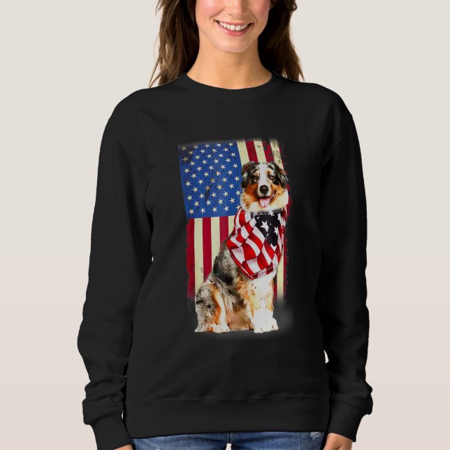 Camiseta Shepherd American Flag Usa Patriotic Do (Frente)