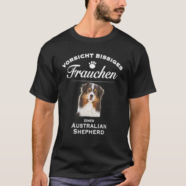 Camiseta Shepherd Aussie - australiano Shephe (Frente)