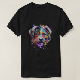 Camiseta Shepherd Australiano de Arte Aberta
