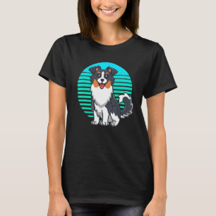 Camiseta Shepherd Australiano retrô dá presentes para crian