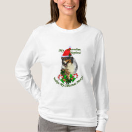 Camiseta Shepherd Christmas australiano