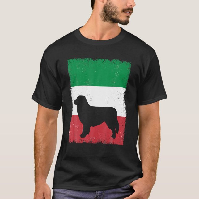 Camiseta Shepherd Dog Itália Bandeira Itália (Frente)