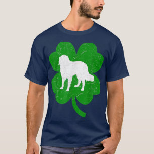 Camiseta Shepherd Dog Shamrock Dia de São Patrício australi