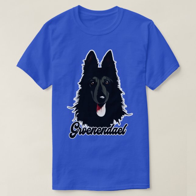 Camiseta Shepherd Groenendael belga (Frente do Design)