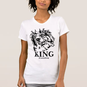 Camiseta Shepherd King of All dog pai