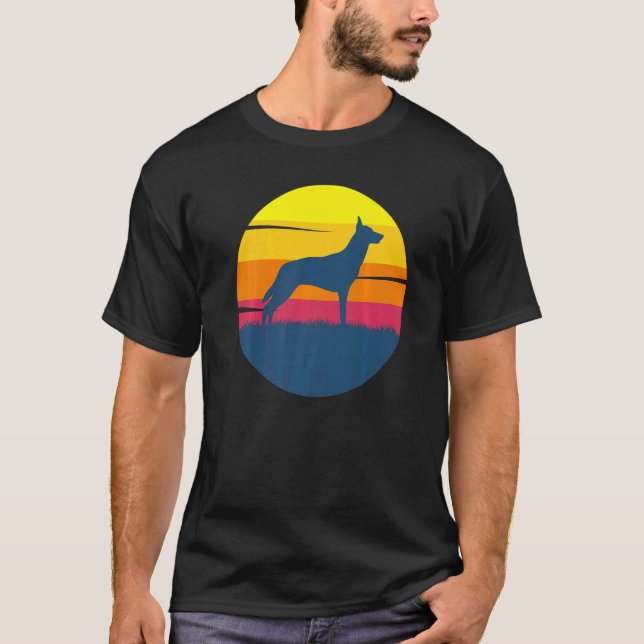 Camiseta Shepherd Malinois Retro 25 (Frente)