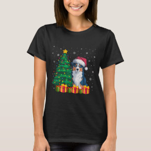 Camiseta Shepherd Santa Hat - Luz de Natal Australiana