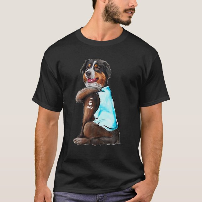 Camiseta Shepherd Tattoos Australianos Eu Adoro Pai Present (Frente)