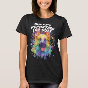 Camiseta Sheppy Reporting for Duty German shepherd Shepard