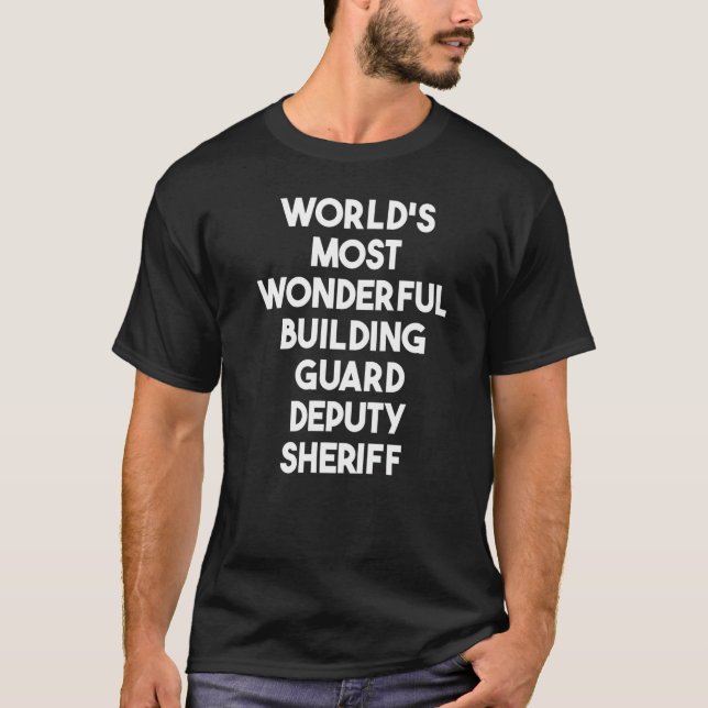 Camiseta Sheri, Guarda de Edifícios Mais Maravilhosa do Mun (Frente)
