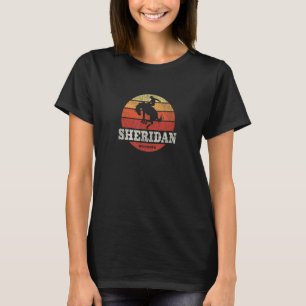 Camiseta Sheridan WY Vintage País Oeste