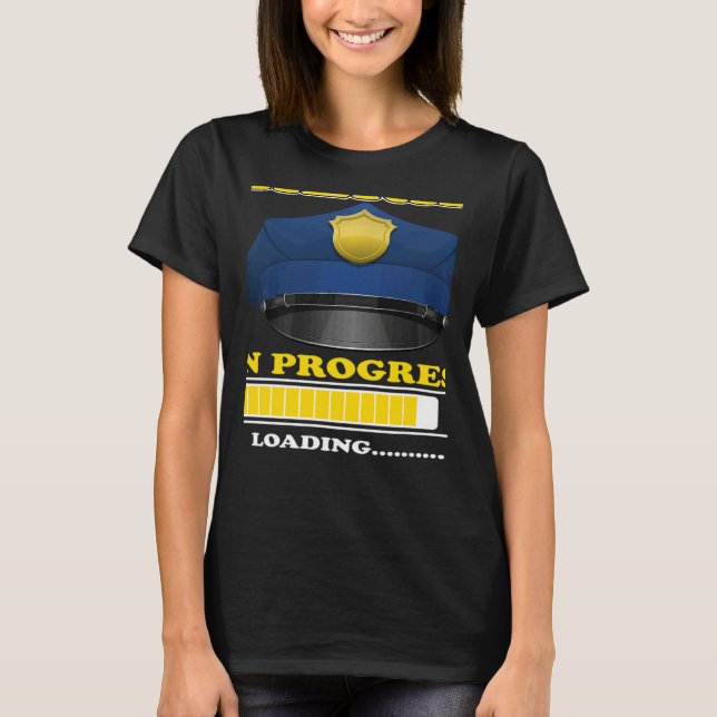 Camiseta Sherif In Progress Future Policewoman Criminology  (Frente)