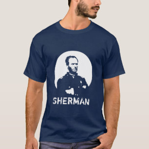 Camiseta Sherman -- Azul e branco