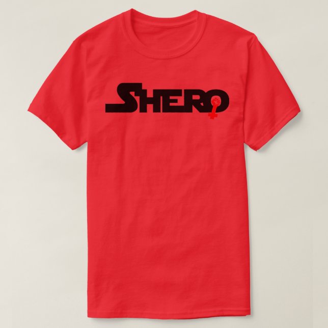 Camiseta Shero Feministin Emanzipando Poder Feminista (Frente do Design)