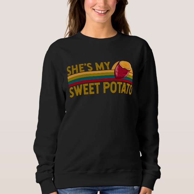 Camiseta She's My Sweet Potato His Hers Matching Couple Tha (Frente)