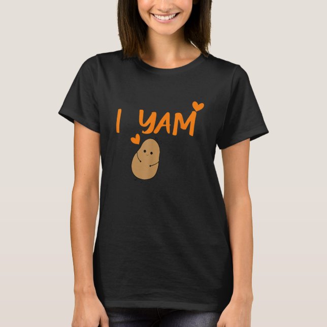 Camiseta She's My Sweet Potato I Yam Set Couples Thanksgivi (Frente)