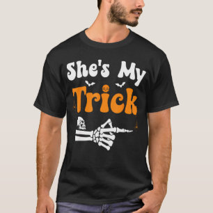 Camiseta Shes Myrick Esqueleto Casais Combinando Roupas de