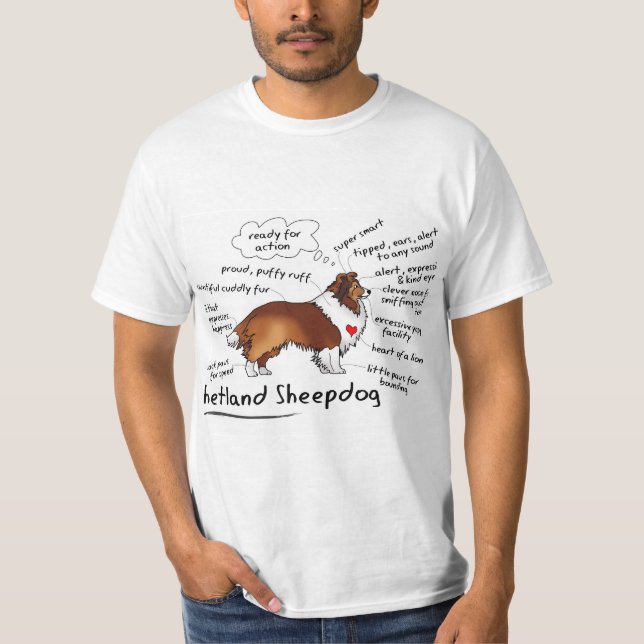 Camiseta Shetland Sheepdog (Frente)