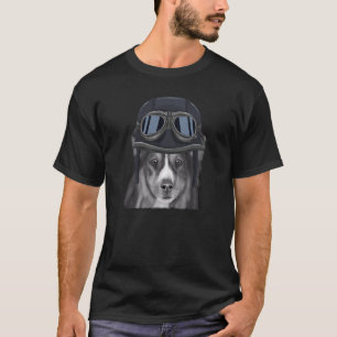 Camiseta Shetland Sheepdog a Vestir a Vintage Motorcycle He