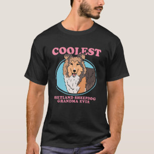 Camiseta Shetland Sheepdog Avó Proprietário do Cachorro She