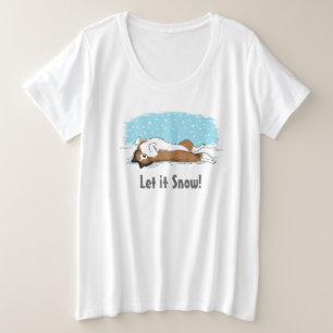 Camiseta Shetland Sheepdog Holiday Snow Dog Sheltie Lover's
