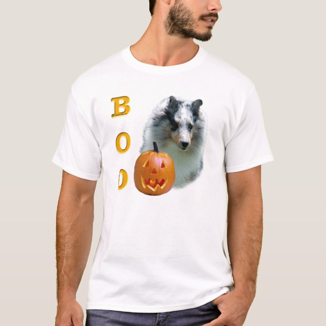 Camiseta Shetland Sheepdog (merle) Boo (Frente)