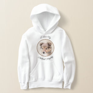 Camiseta Shetland Sheepdog Puppy Pintura Original
