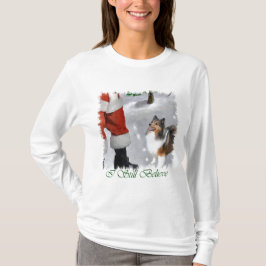 Camiseta Shetland Sheepdog Sheltie presentes de Natal