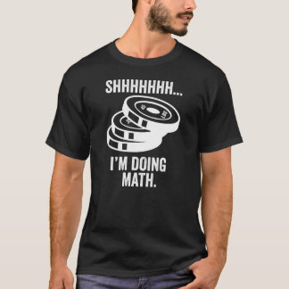 Camiseta Shh Estou fazendo matemática retrô