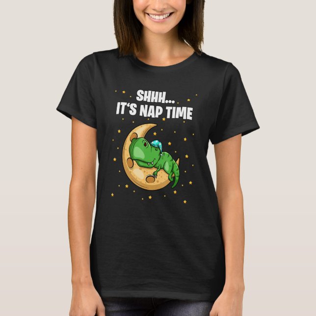 Camiseta Shhh, é o Nap Time Sleepy Rex (Frente)