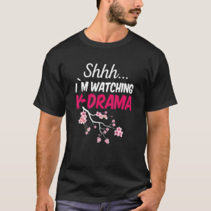 Camiseta Shhh estou assistindo K-Drama drama coreano