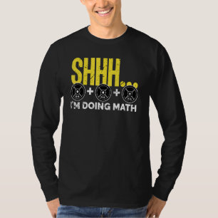 Camiseta Shhh, estou fazendo ginásio de Elevação de Peso Ma
