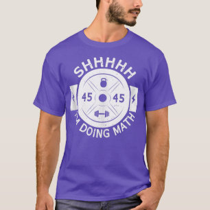 Camiseta Shhh, estou fazendo Malhação de ginástica de peso 