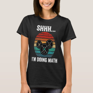 Camiseta Shhh estou fazendo matemática Levantamento de peso