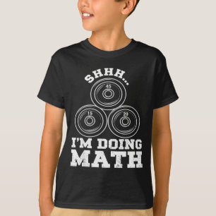 Camiseta Shhh Fazendo Matemática Exercício Engraçado de Lev