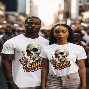 Camiseta SHHH. Ninguém Cheira A Mensagem De Assombração