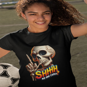 Camiseta SHHH. Ninguém Cheira A Mensagem De Assombração